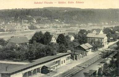 Der alte Bahnhof um 1920
