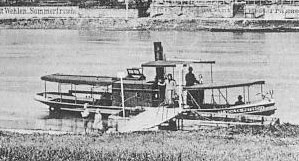 1. Schraubendampfer in Stadt Wehlen (Aufnahme Pötzscha um 1900)